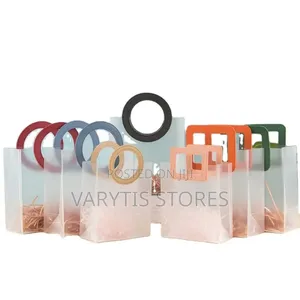 10pcs Transparent Tote/Party Bags for Gifts Packaging
