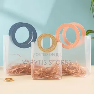 10pcs Transparent Tote/Party Bags for Gifts Packaging