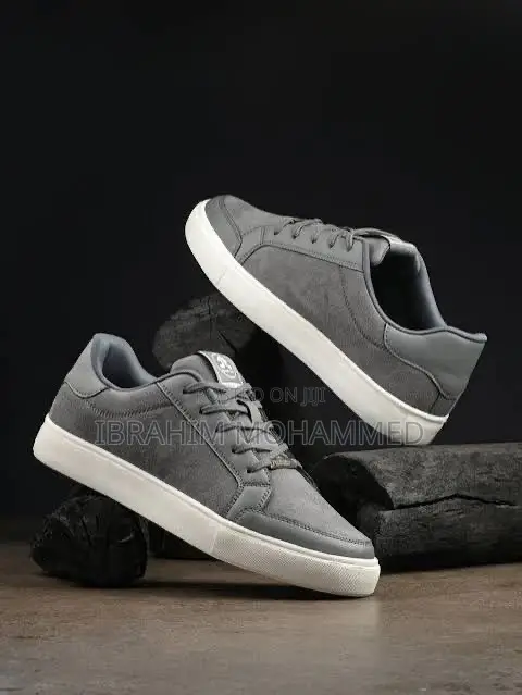 Grey Canvas Sneakers Size 42 - Kumasi Metropolitan - Brand New