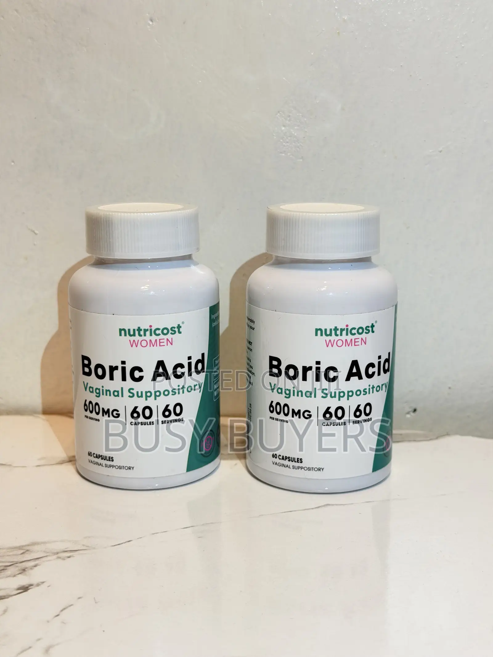 Boric Acid Vaginal Suppository(nutricost WOMEN )