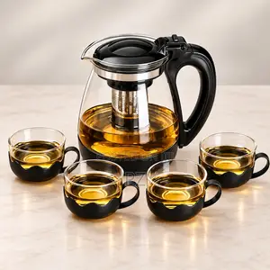 Teapot Plus 4 Lotus Cups