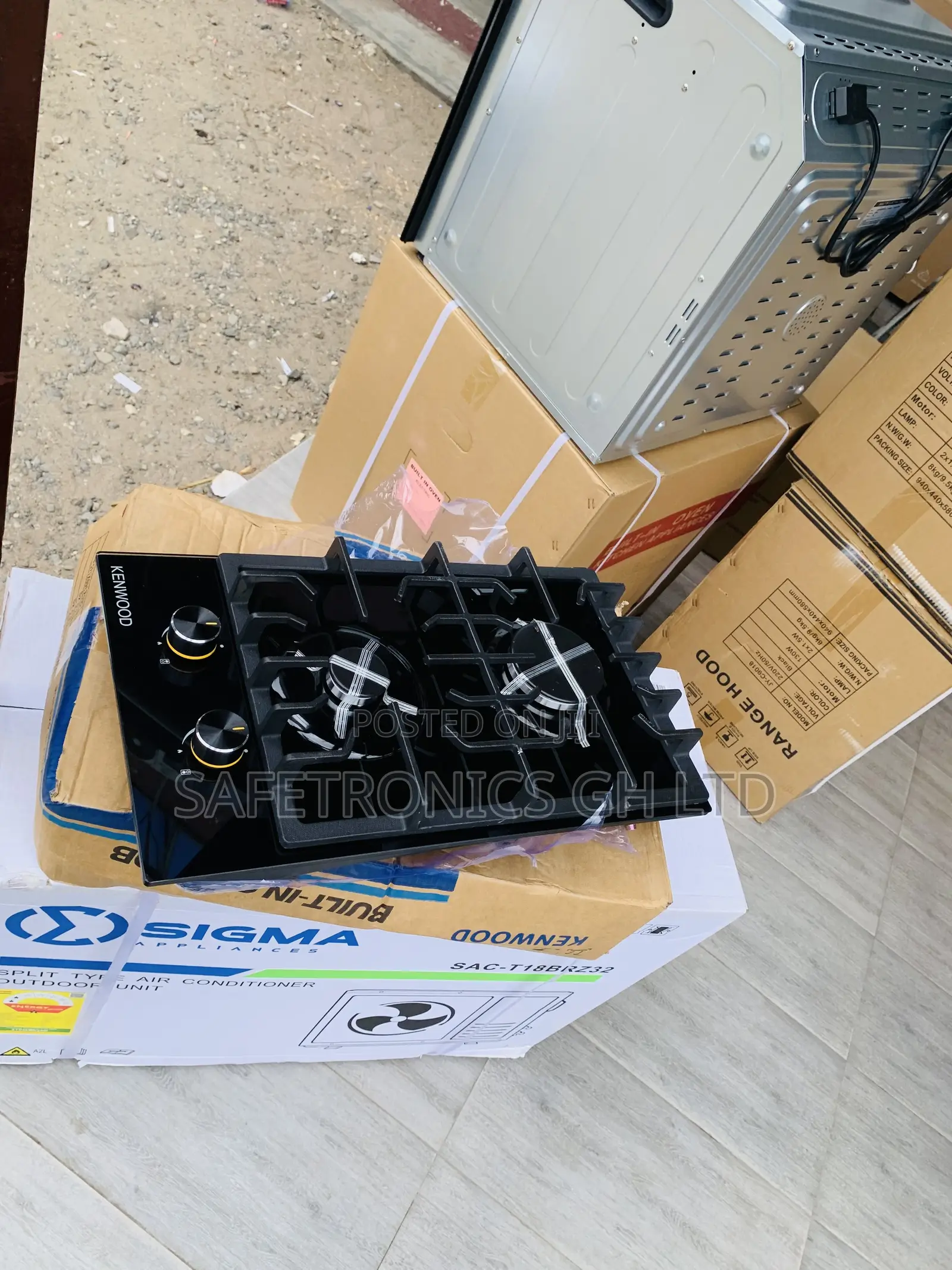 Safe Well Fortified Kenwood Inbuilt Black 2 Gas Hob