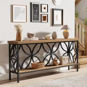 Console Table (180cm) Light Brown