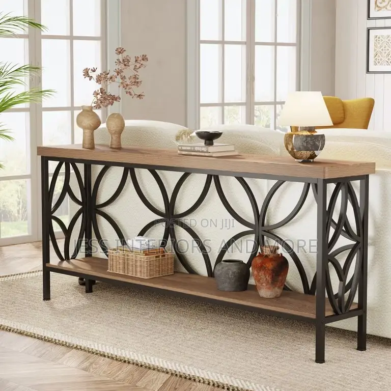 Console Table (180cm) Light Brown