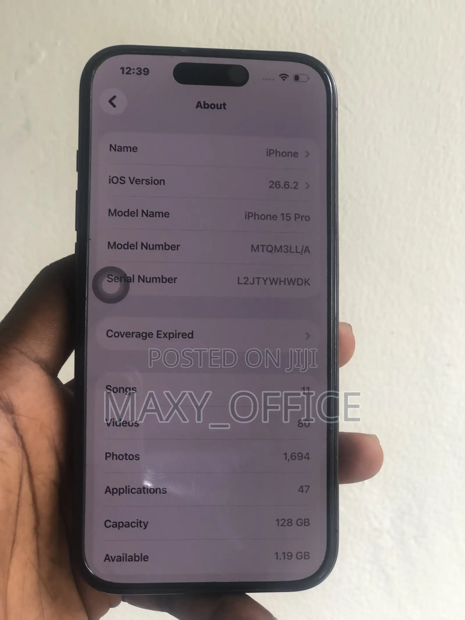 Apple iPhone 15 Pro 128 GB Black