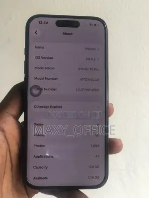 Apple iPhone 15 Pro 128 GB Black