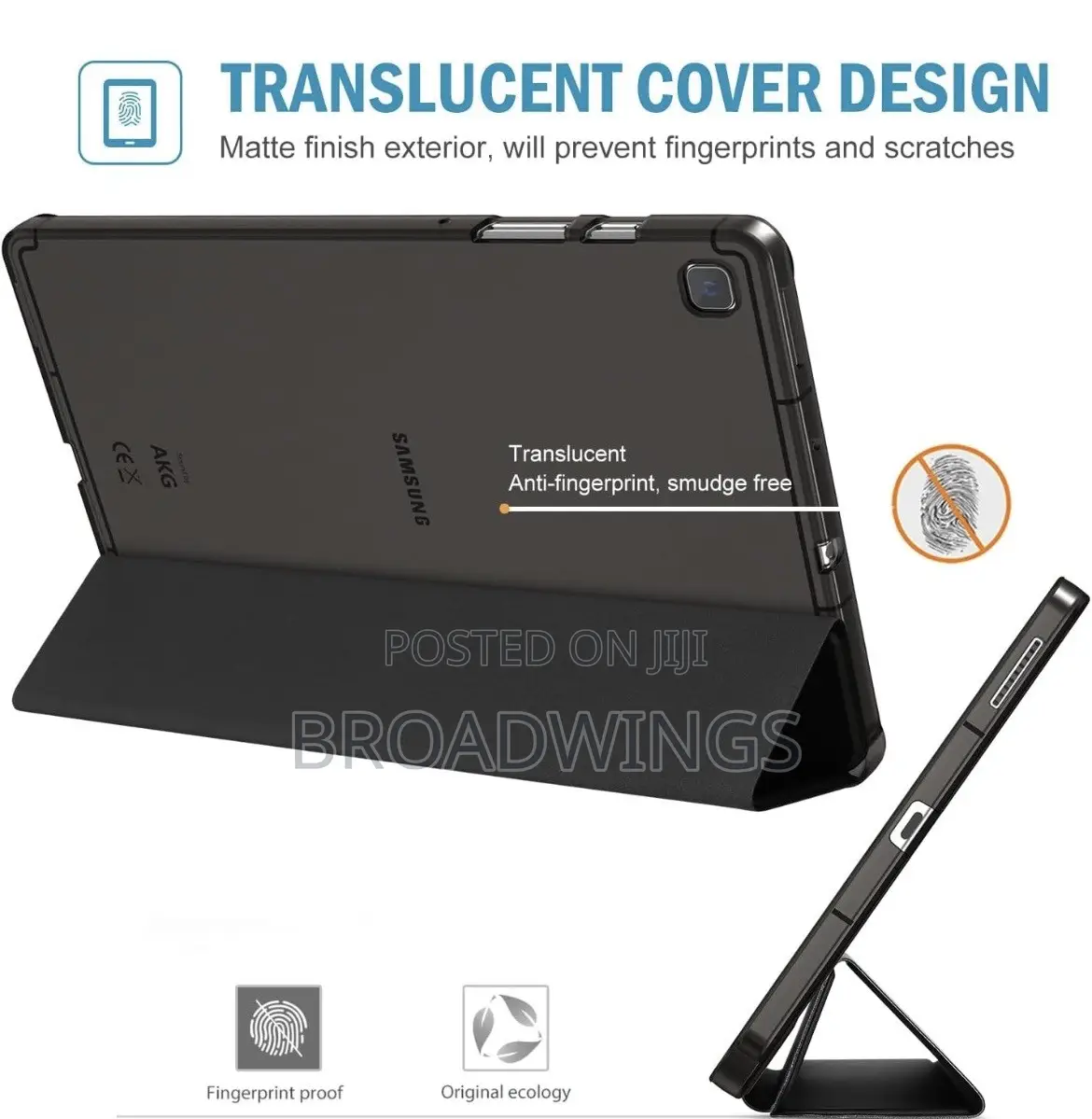 Samsung Galaxy Tab S6 Lite/S7 Black Protective Case