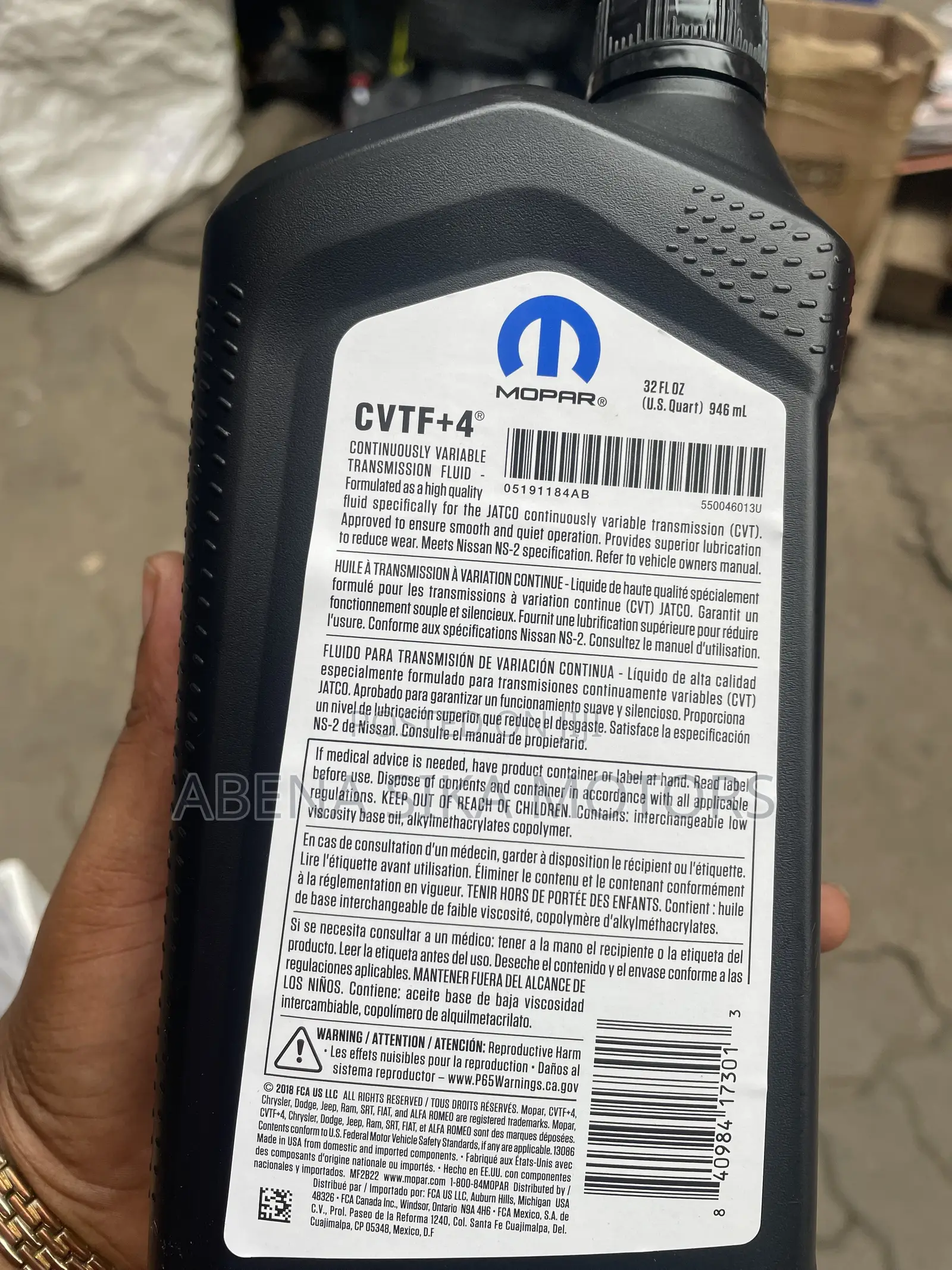 Mopar Cvtf+4 Oil