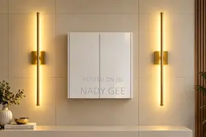 80 Cm No DRILL WALL LIGHT in GOLD