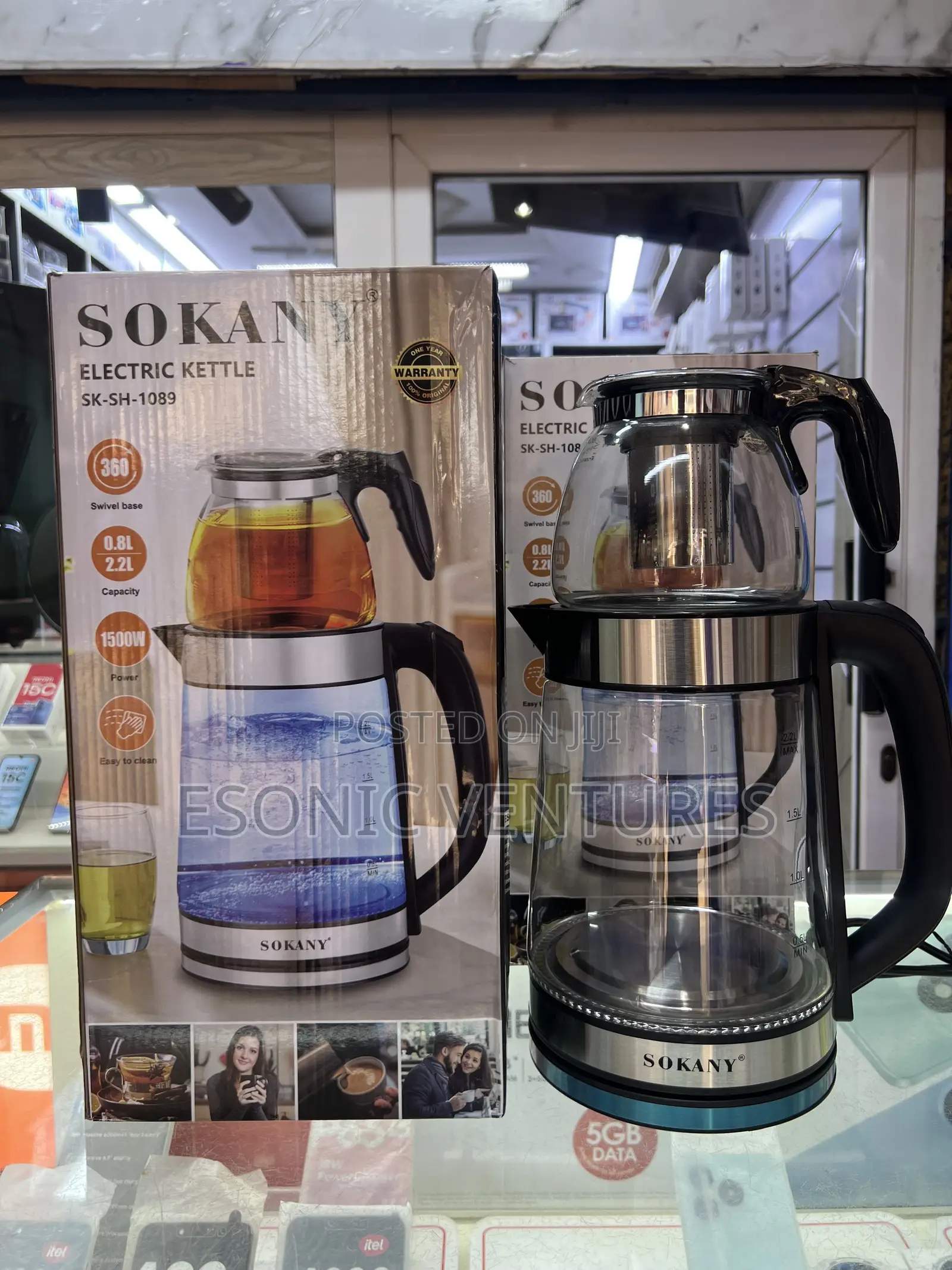 SOKANY Electric Kettle 22.L 2in1
