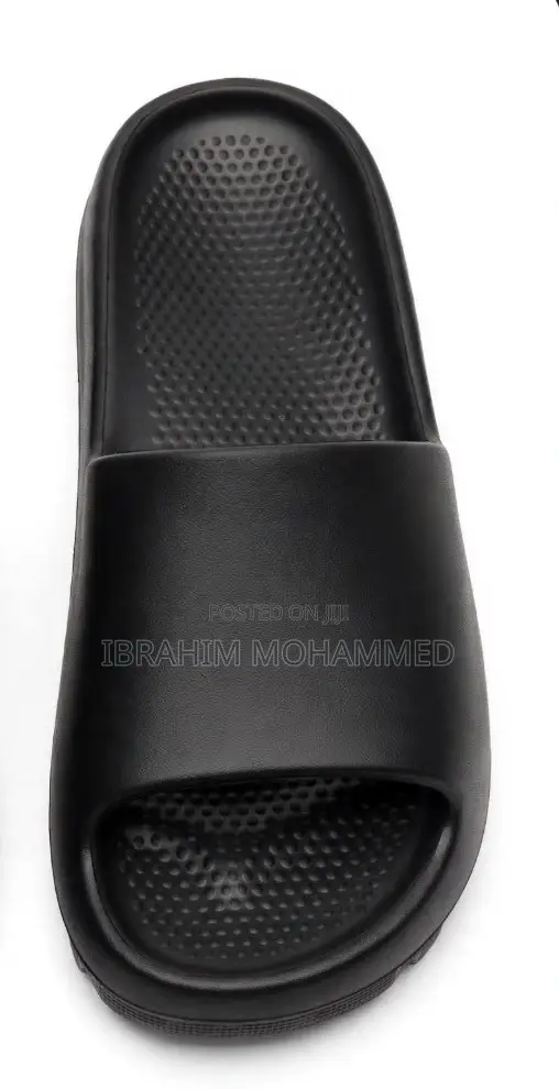 Black Unisex Slides - Soft Comfortable - Size 40-45 - Kumasi