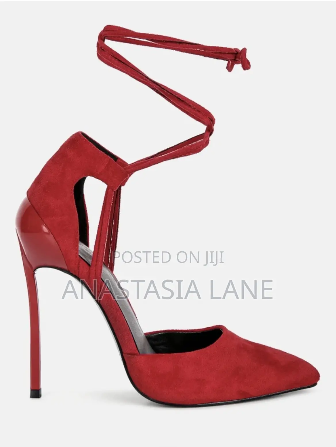 Rag N Co Red Heels With Strap
