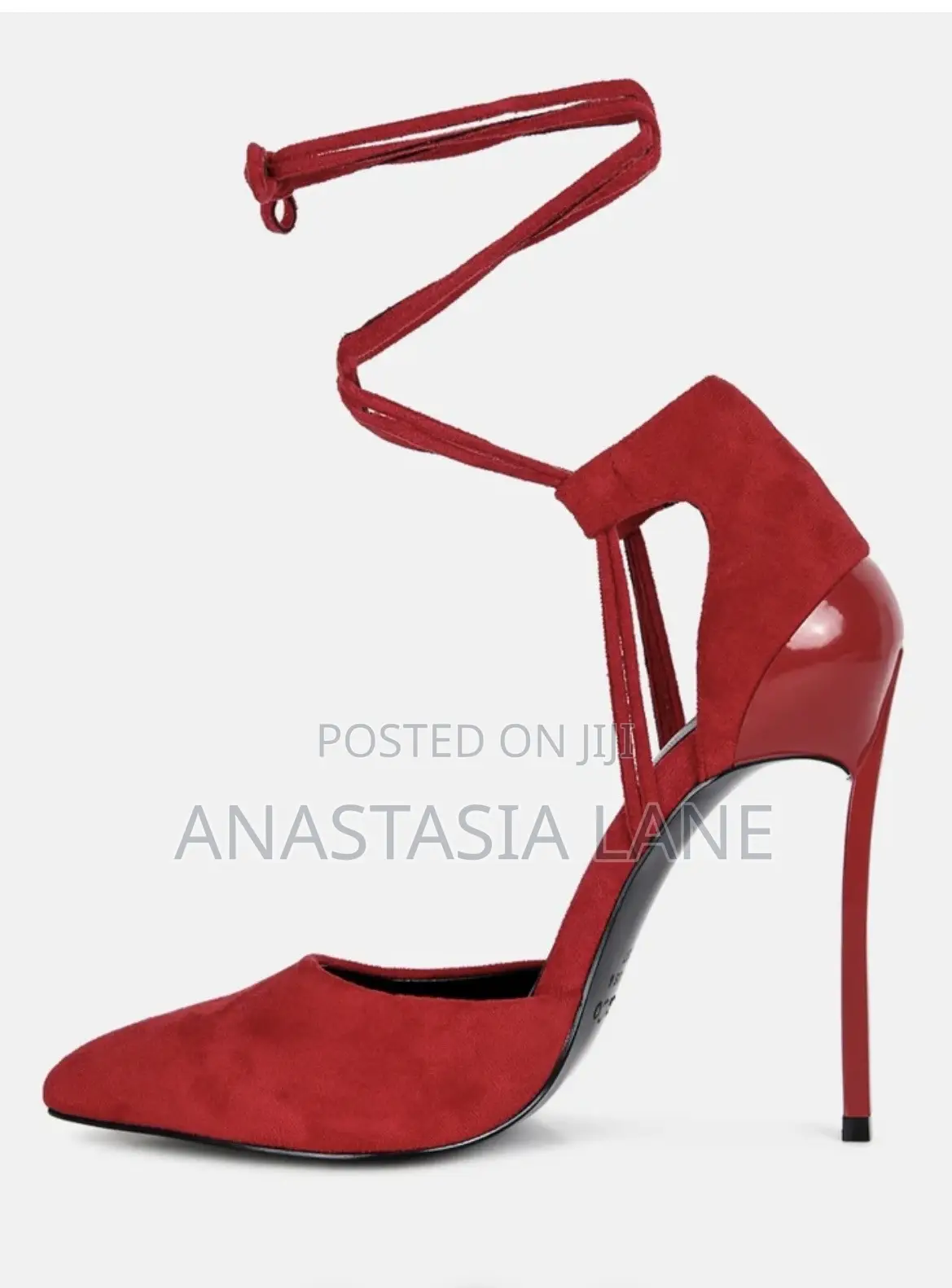 Rag N Co Red Heels With Strap