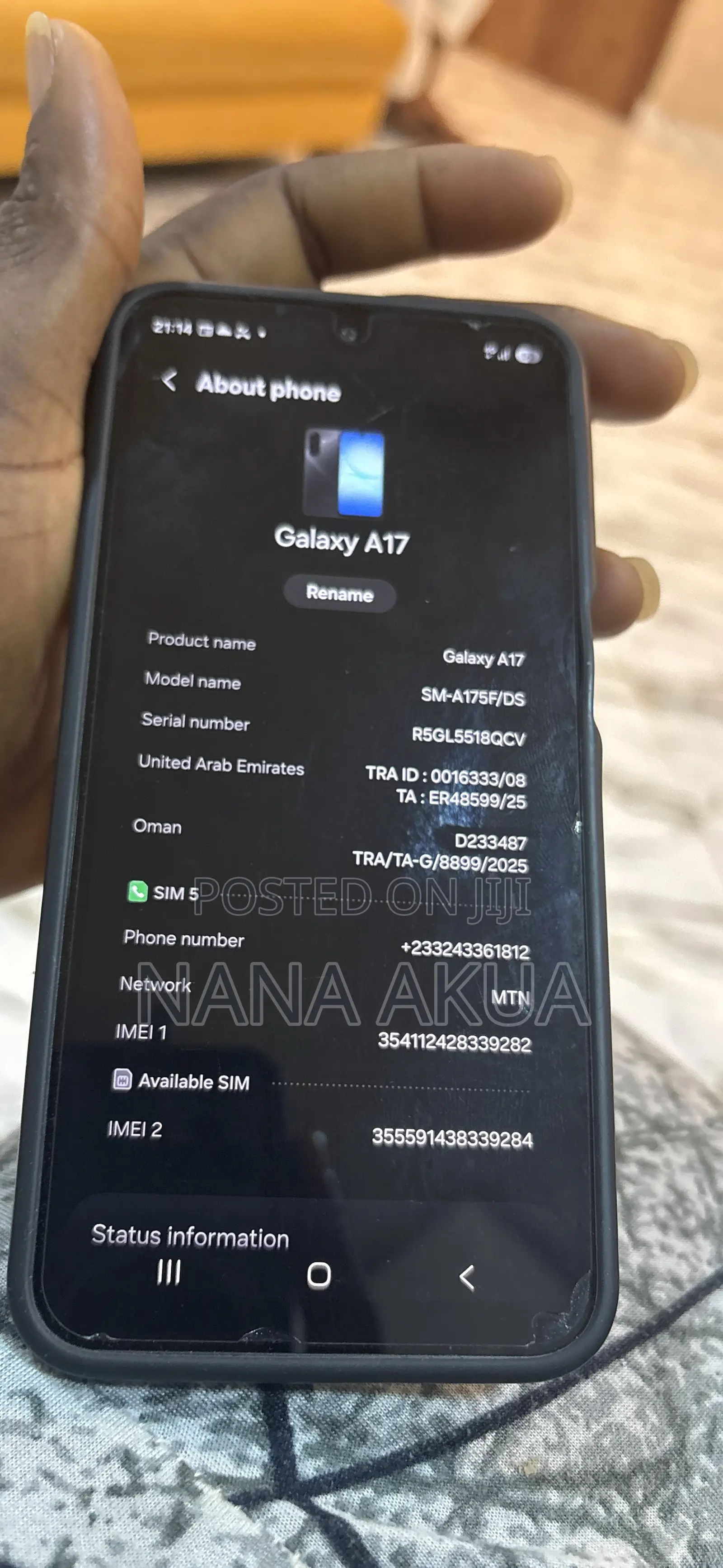 Samsung Galaxy A17 5G 256 GB Black