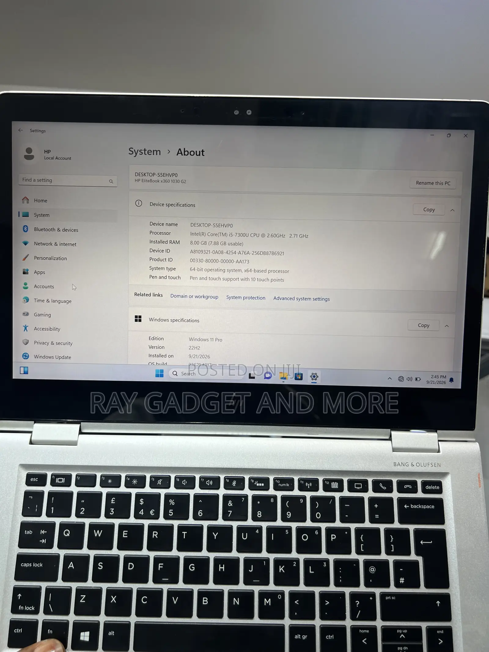 Laptop HP EliteBook X360 1030 G2 8GB Intel Core i5 SSD 256GB