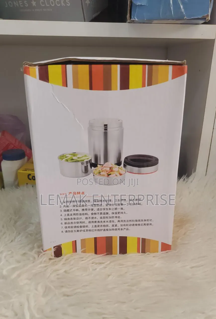 Ailijin Portable Pot, Insulated Vacuum Thermal Lunch Box.