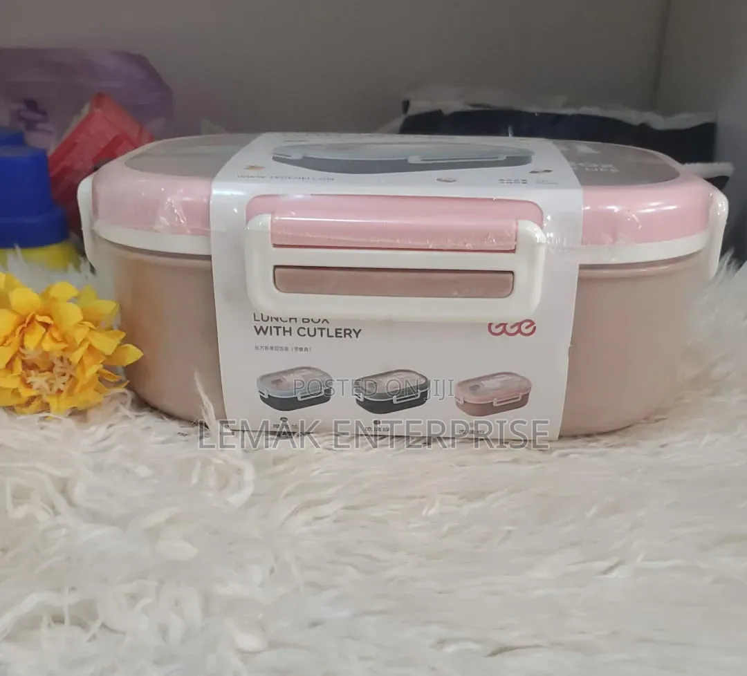Tedemei Lunch Box With Cutlery 1.1L Main Compartment