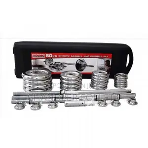 50kg Dumbell and Barbell Set