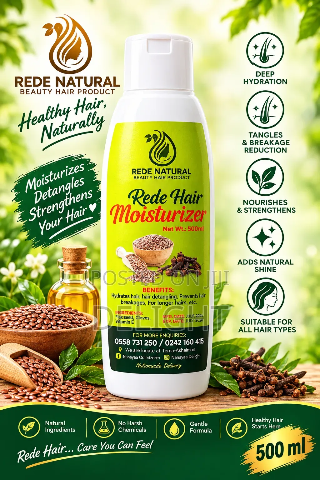 Rede Moisturizing Leave-in Conditioner for Natural Hair
