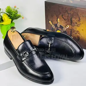 Golden Coxes Black Leather Men’s Loafers Shoe