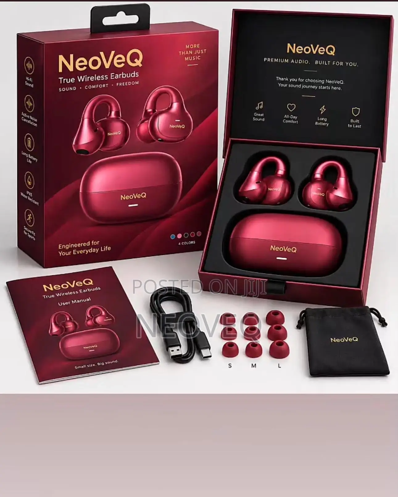NeoVeQ Quality Ear Buds W/Noise Cancellation