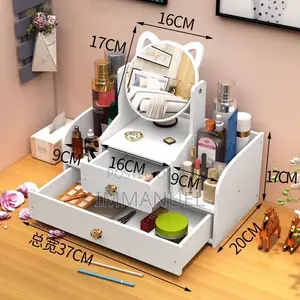 Wood Plastic Composite (WPC) Makeup Organizer