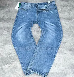 Black Cross Print Baggy Jeans
