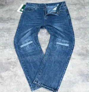 Black Cross Print Baggy Jeans