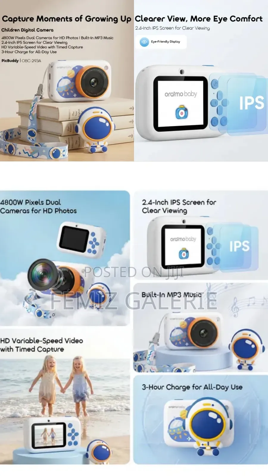 Oraimo PicBuddy Dual Camera HD Kids Camera