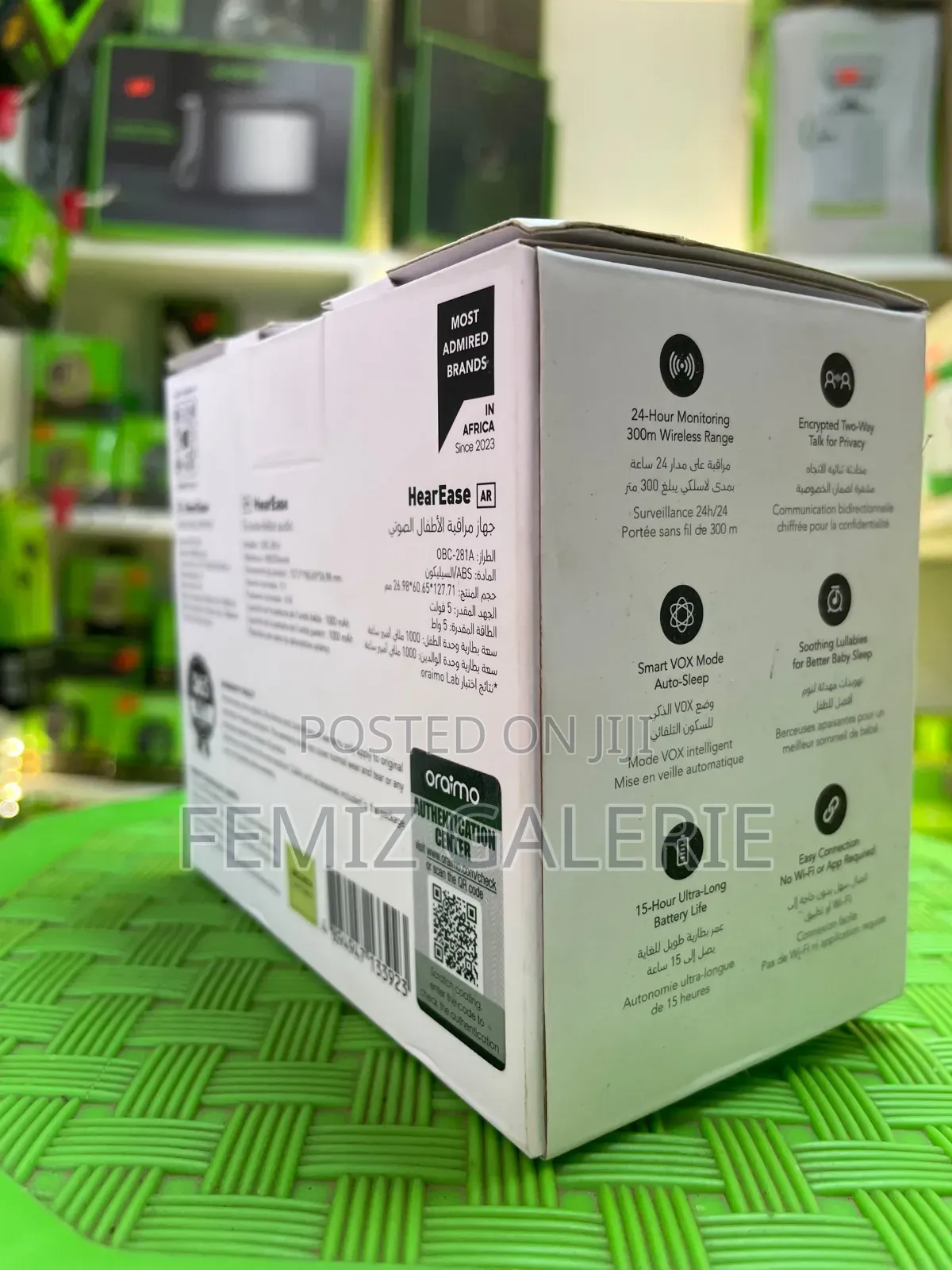 Oraimo HearEase Audio Baby Monitor-Encrypted Private Conversations