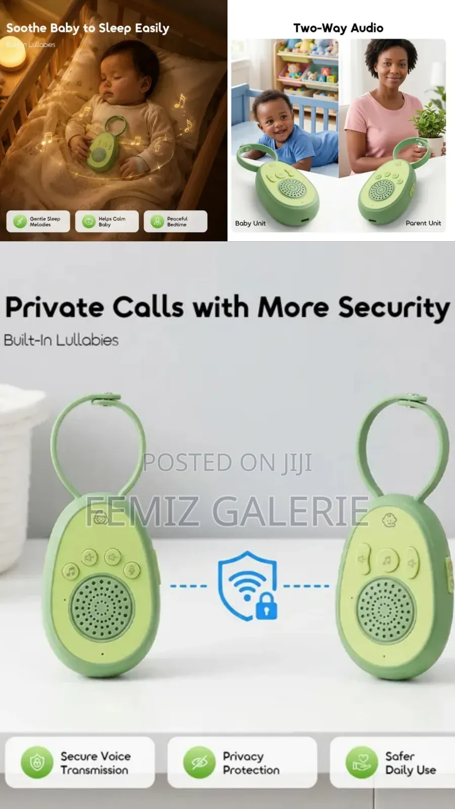 Oraimo HearEase Audio Baby Monitor-Encrypted Private Conversations