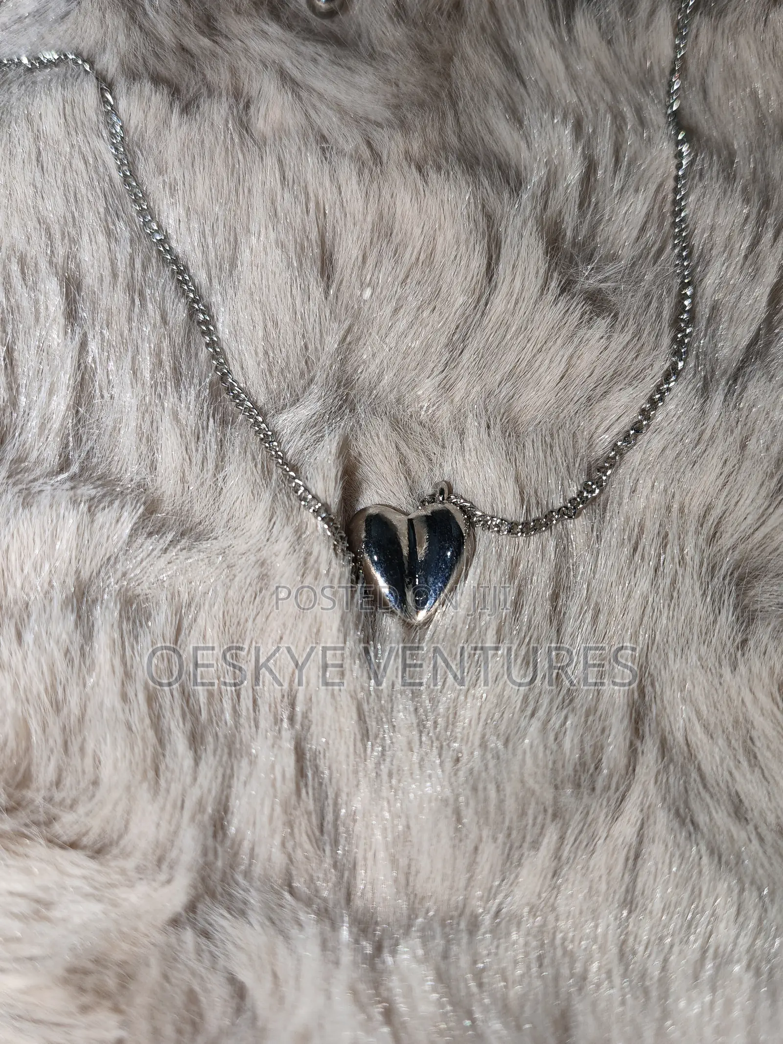 Silver Heart Pendant Necklace