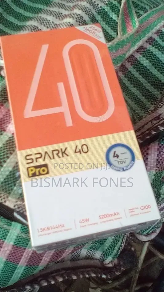 New Tecno Spark 40 Pro 256 GB Black