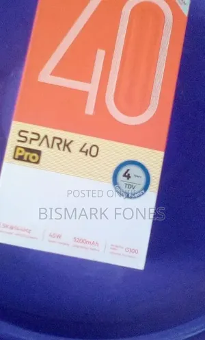 New Tecno Spark 40 Pro 256 GB Black