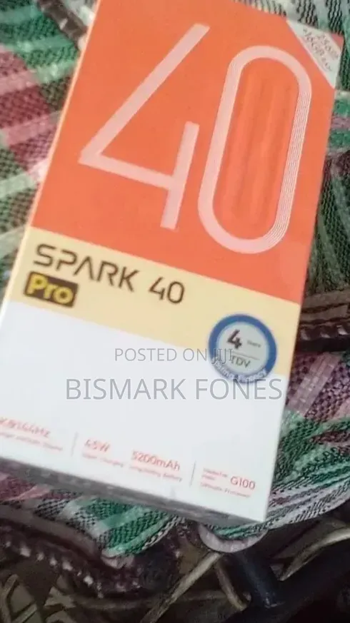 New Tecno Spark 40 Pro 256 GB Black