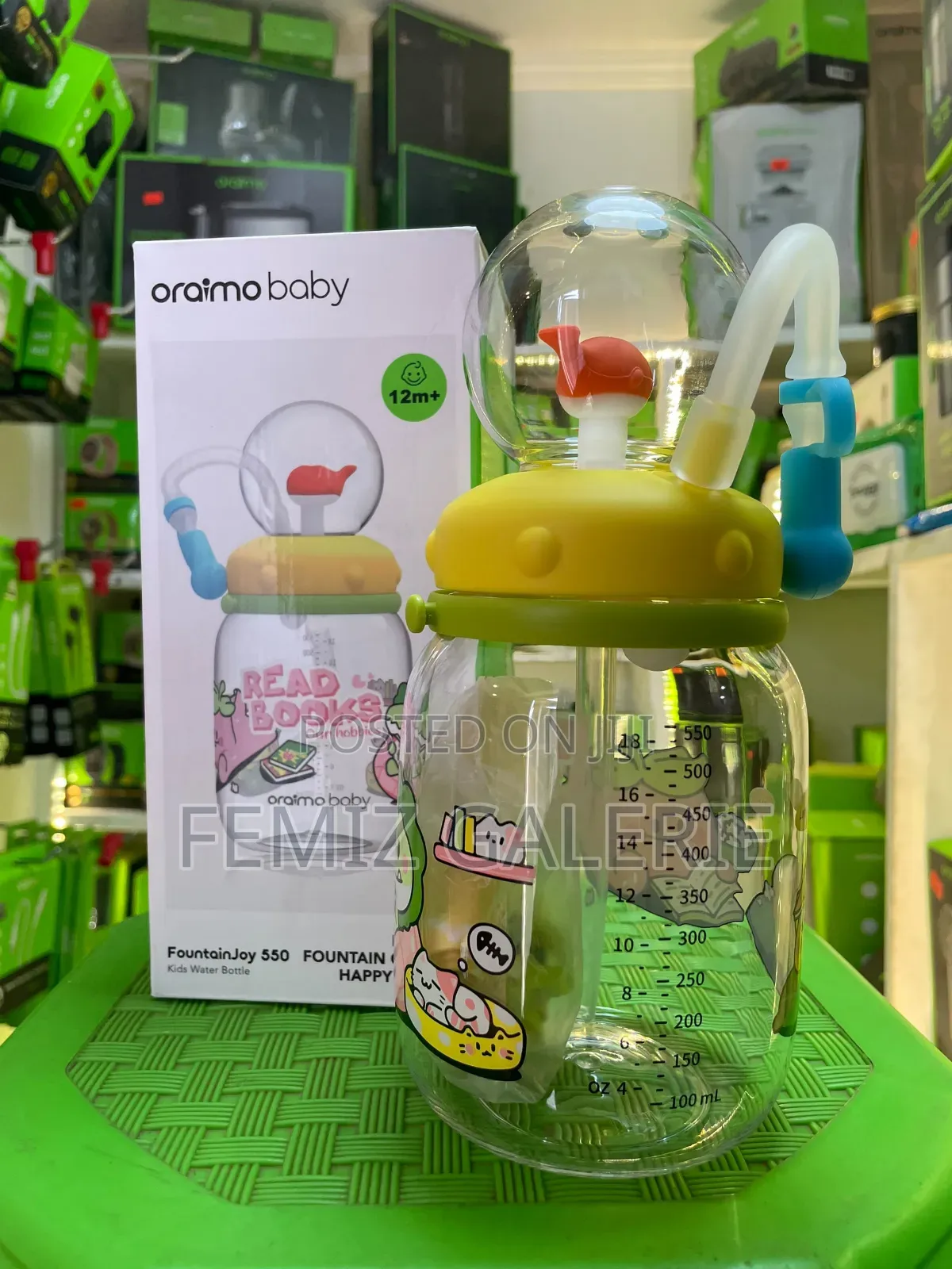 Oraimo FountainJoy 550 550ml LeakProof Tritan Design Kids Water Bottle
