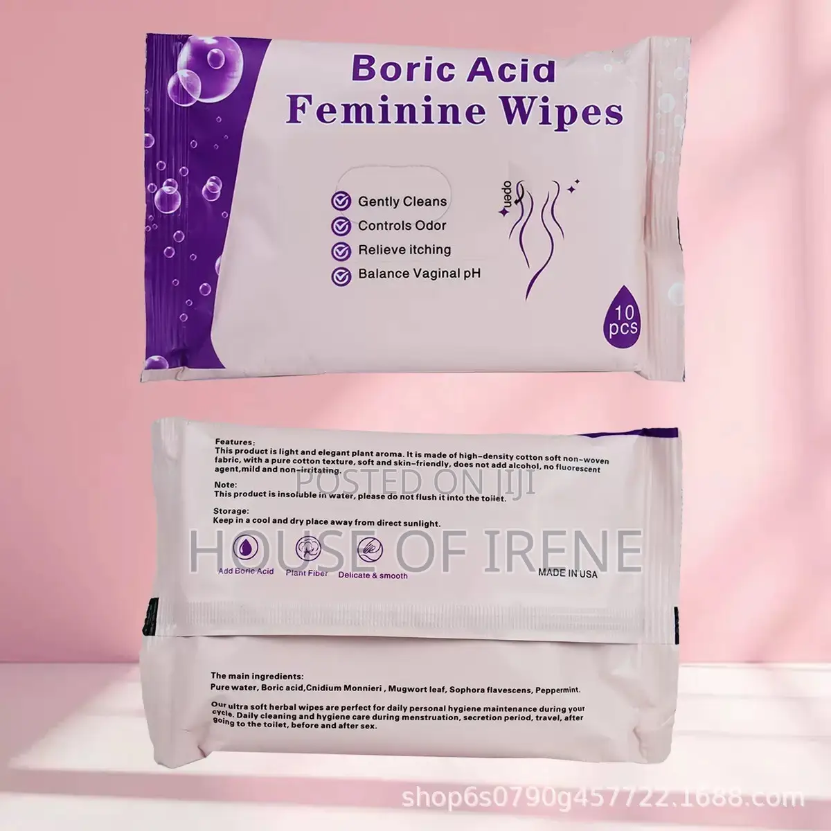 Boric Acid Feminine Wipes