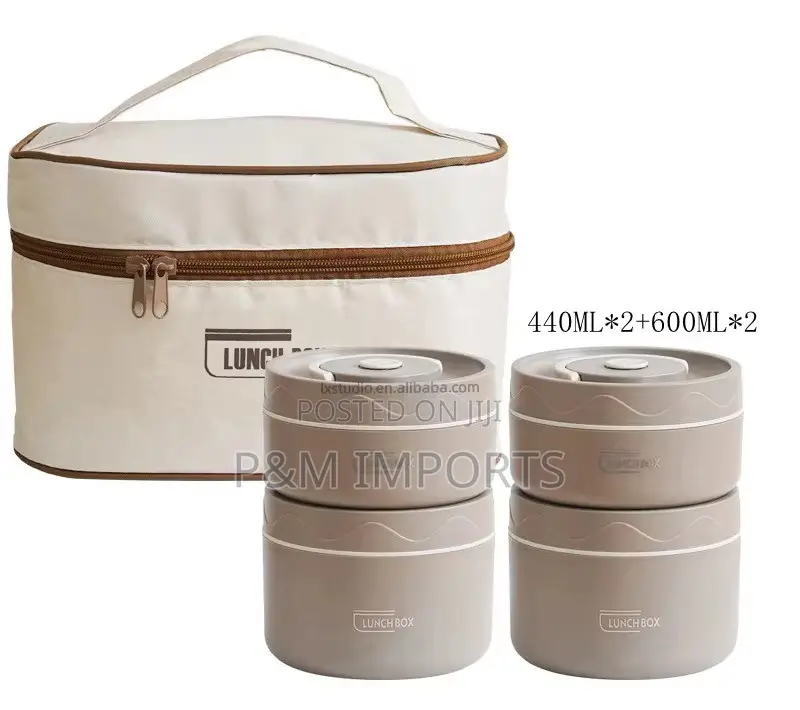 4pcs Insulated Lunch Bowl Set
