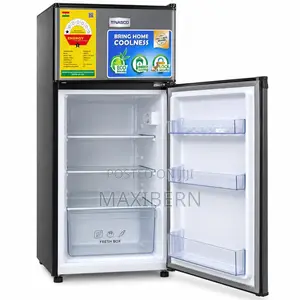 Nasco 95L Double Door Fridge With Top Freezer – NASF2-12S