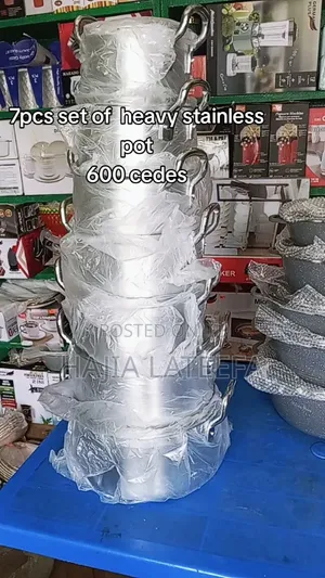 7 PCs Heavy Stainless Pot