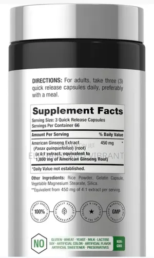 American Ginseng | 200 Capsules