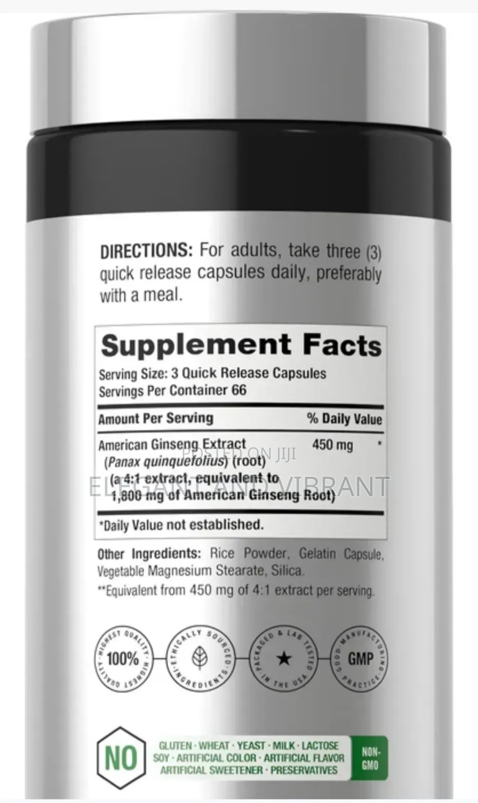 American Ginseng | 200 Capsules