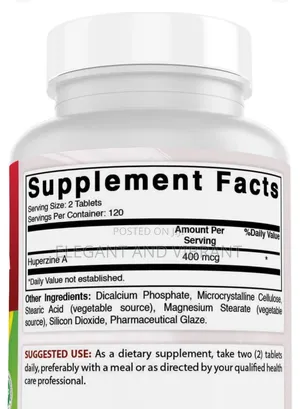 Huperzine a 400 MCG Per Serving- 240 Tablets
