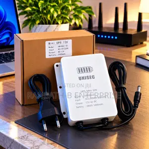 UNISEC Mini UPS 12V – 12V 2A DC Backup Power With 5400mAh Battery