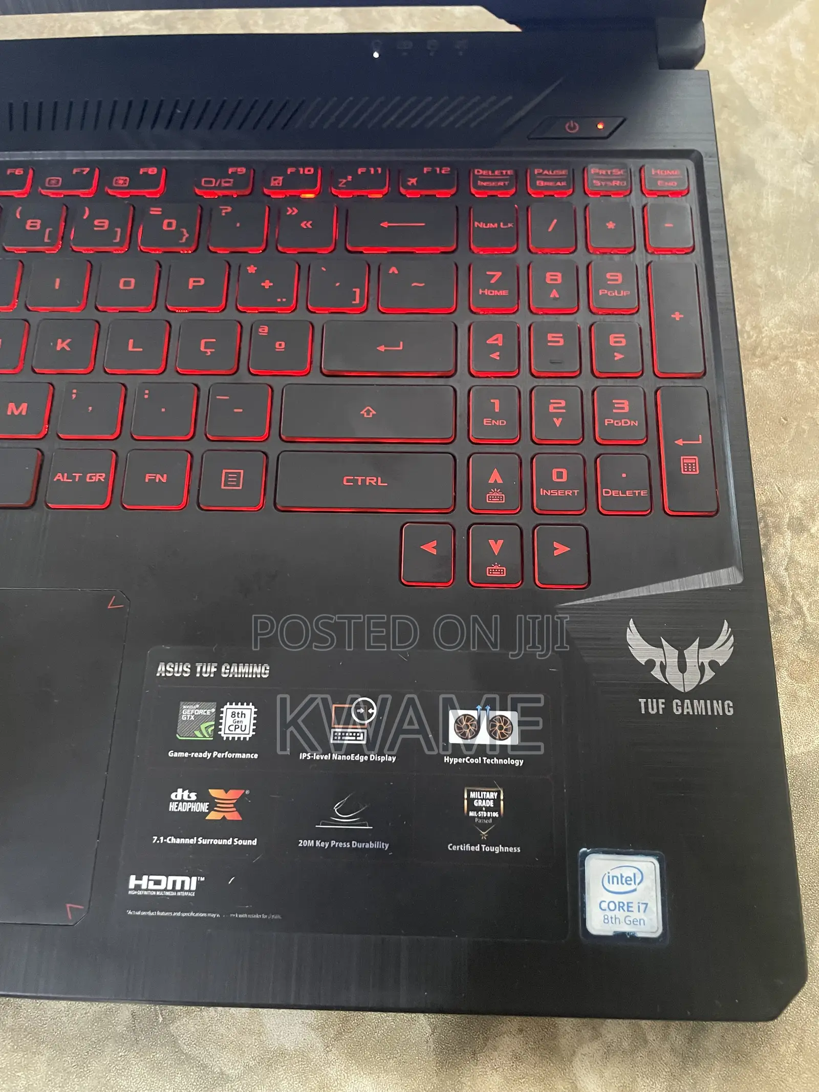Laptop Asus TUF Gaming FX504 12GB Intel Core i7 SSD 128GB