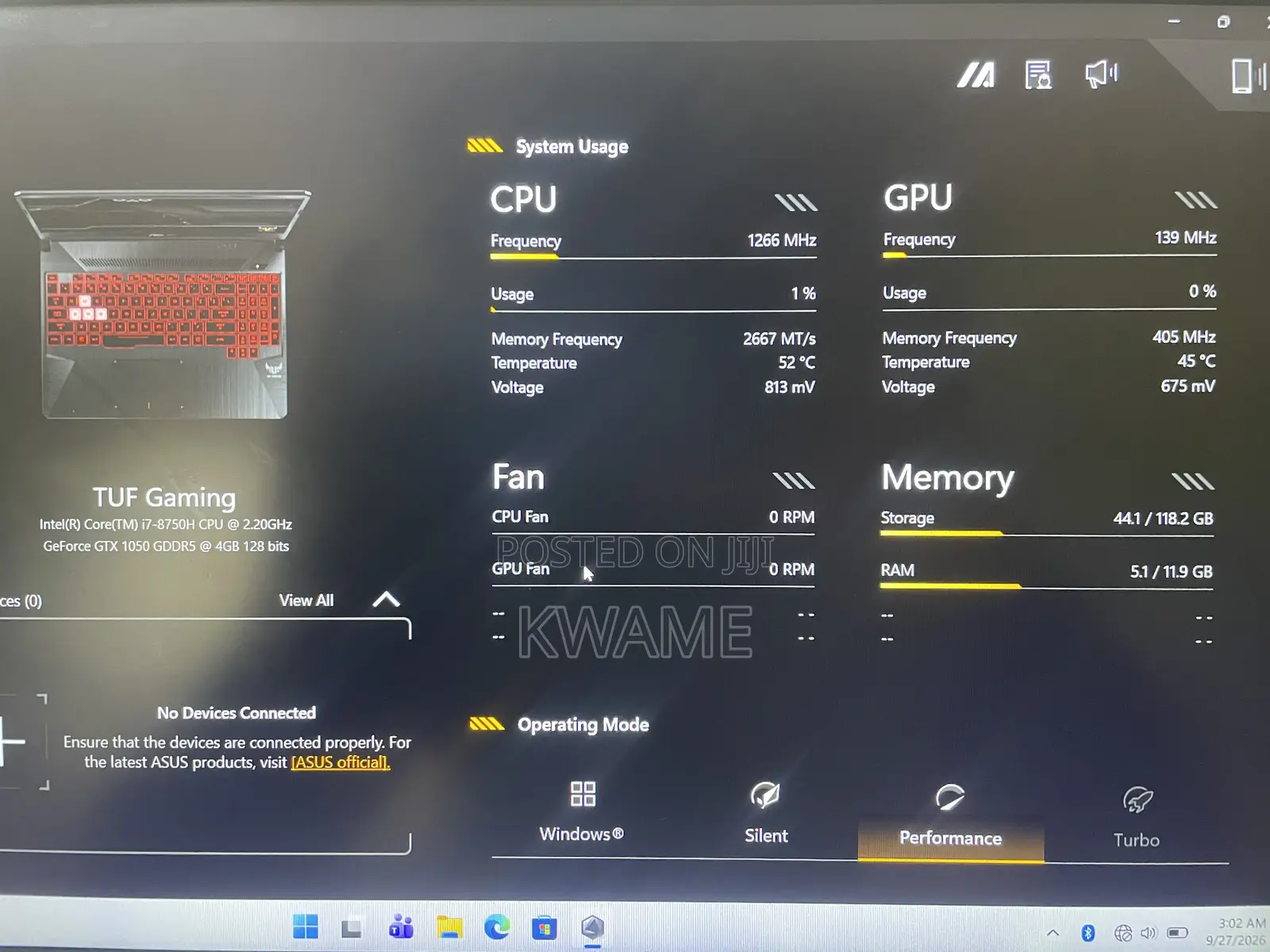 Laptop Asus TUF Gaming FX504 12GB Intel Core i7 SSD 128GB