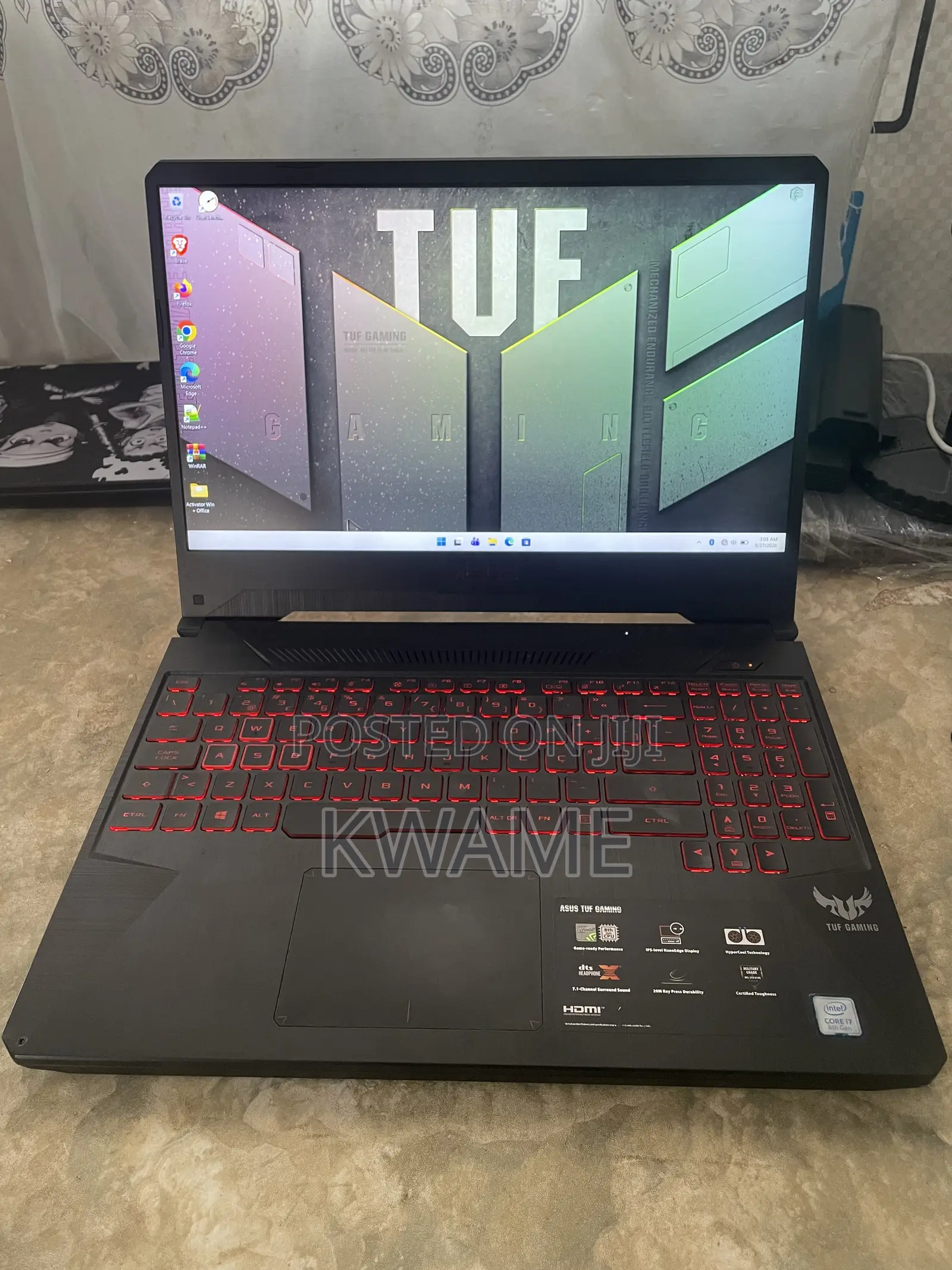 Laptop Asus TUF Gaming FX504 12GB Intel Core i7 SSD 128GB