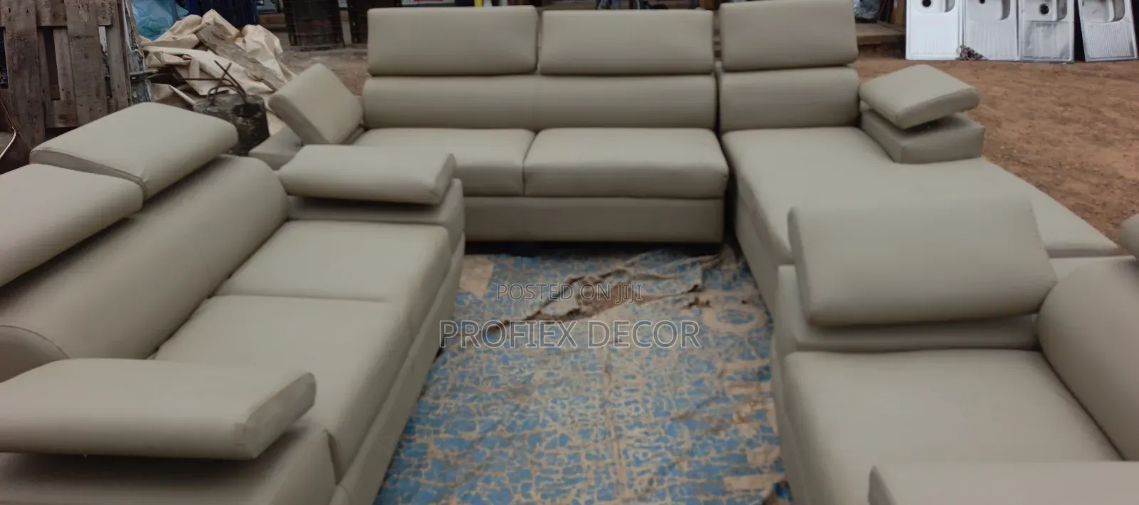 L- Shape Adjustable Headrests Set