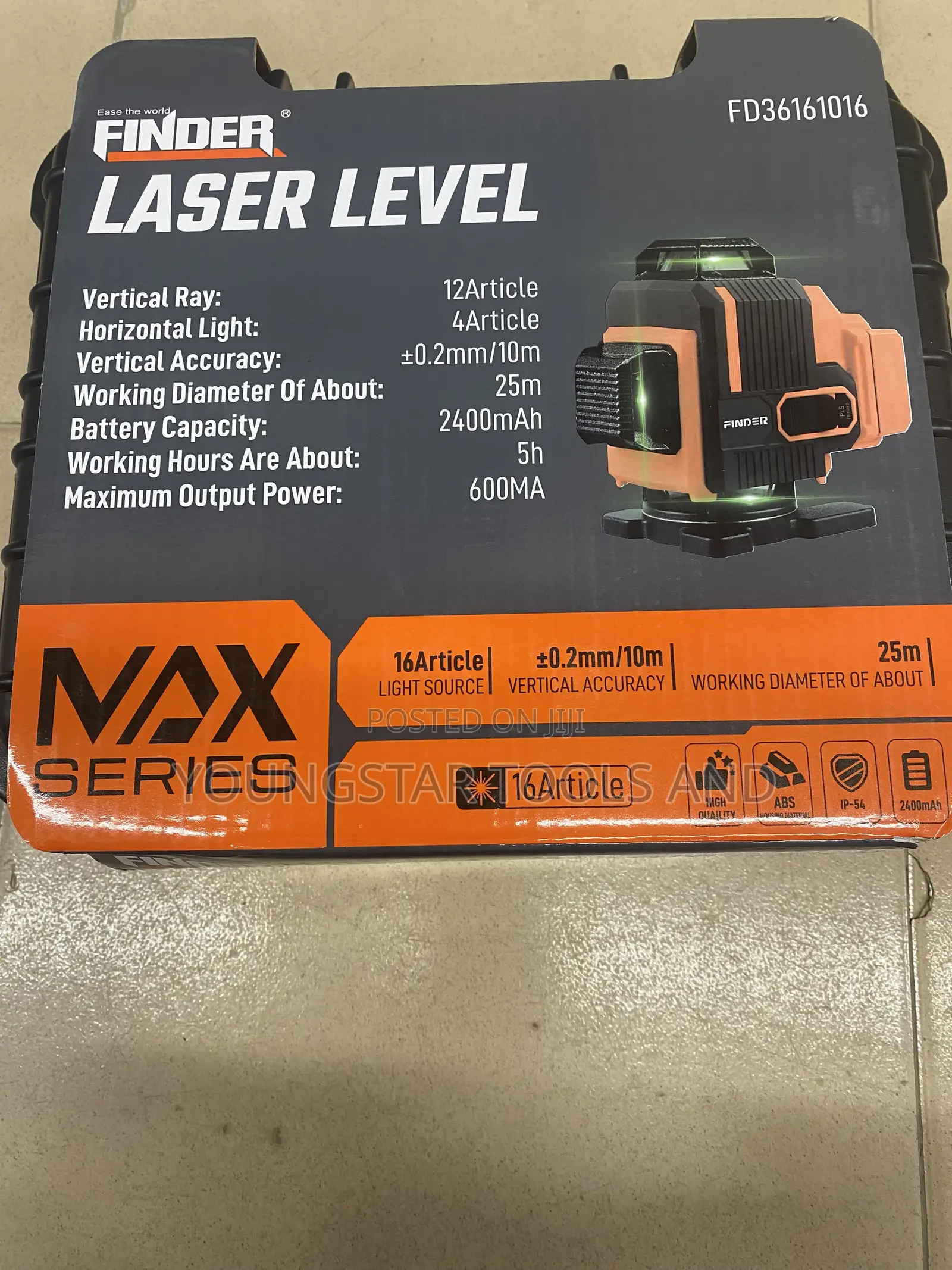 Finder 16 Lines Green Laser Level + Tripod | Self-Leveling