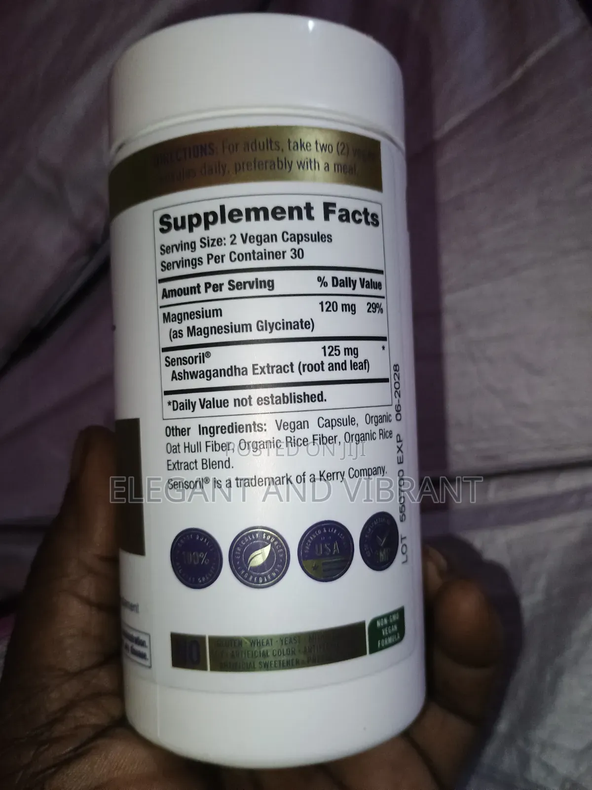 Cortisol Supplement | 60 Capsules Ashwagandha Magnesium Complex